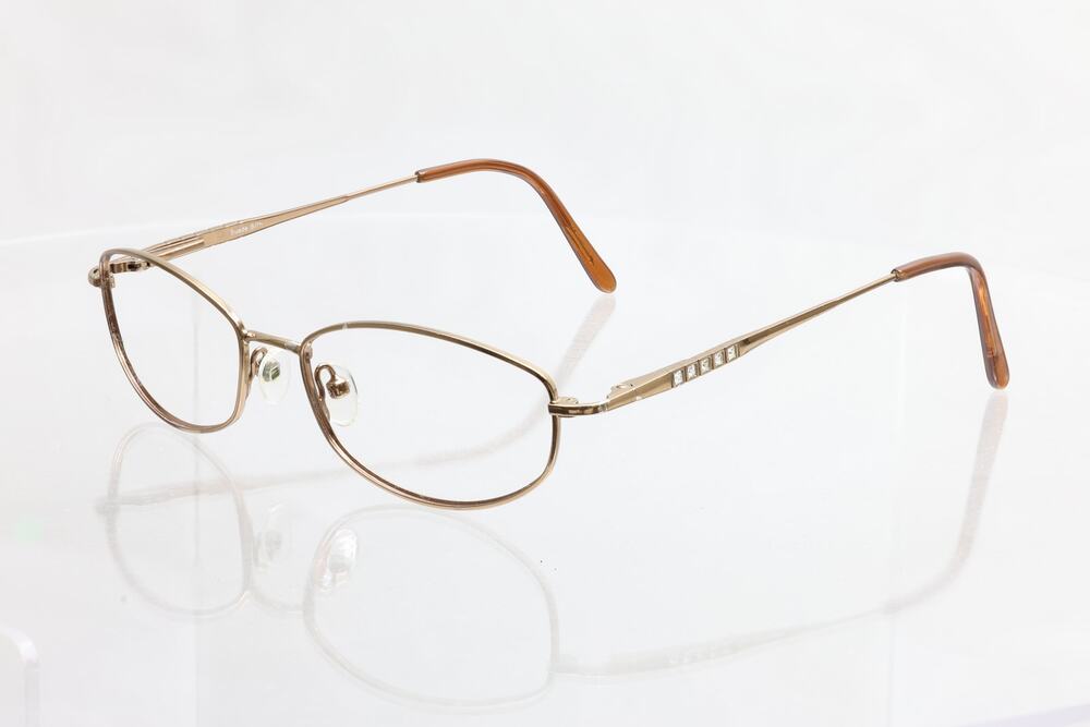 Visage Suede BRN Eyeglass FRAMES ONLY - GOOD CONDITION - READ DESCRIPTION